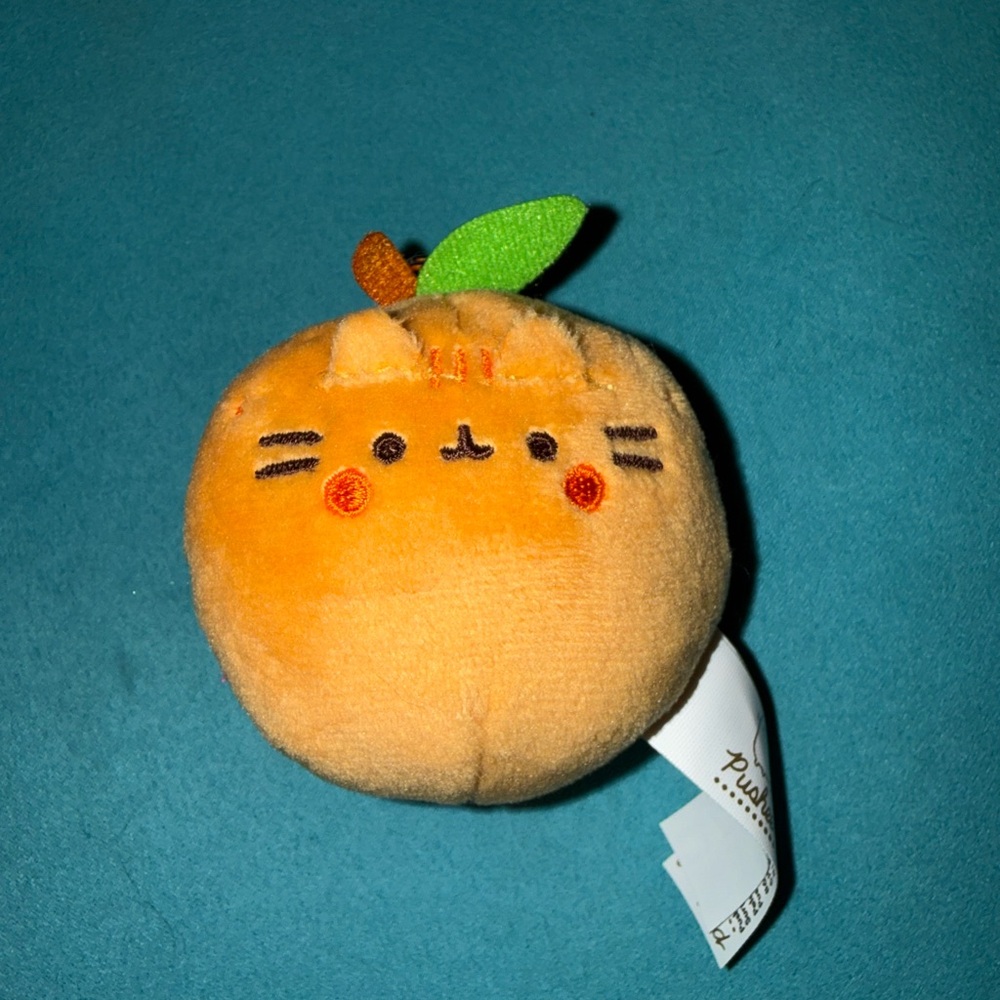 Pusheen Orange Plush Cat - Soft Orange Kitty Plush keychain